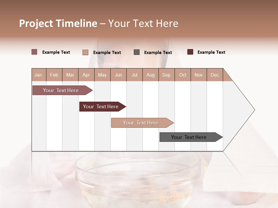 Body Facial Steam Treatment Beauty PowerPoint Template