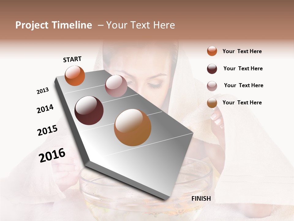 Body Facial Steam Treatment Beauty PowerPoint Template
