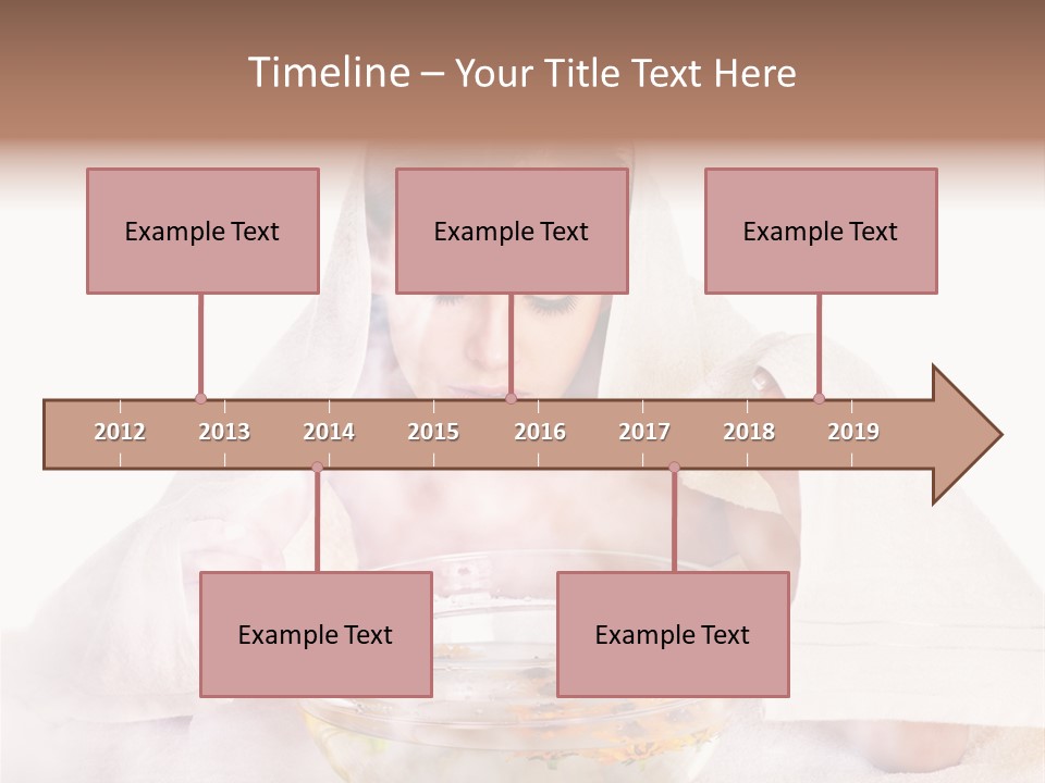 Body Facial Steam Treatment Beauty PowerPoint Template