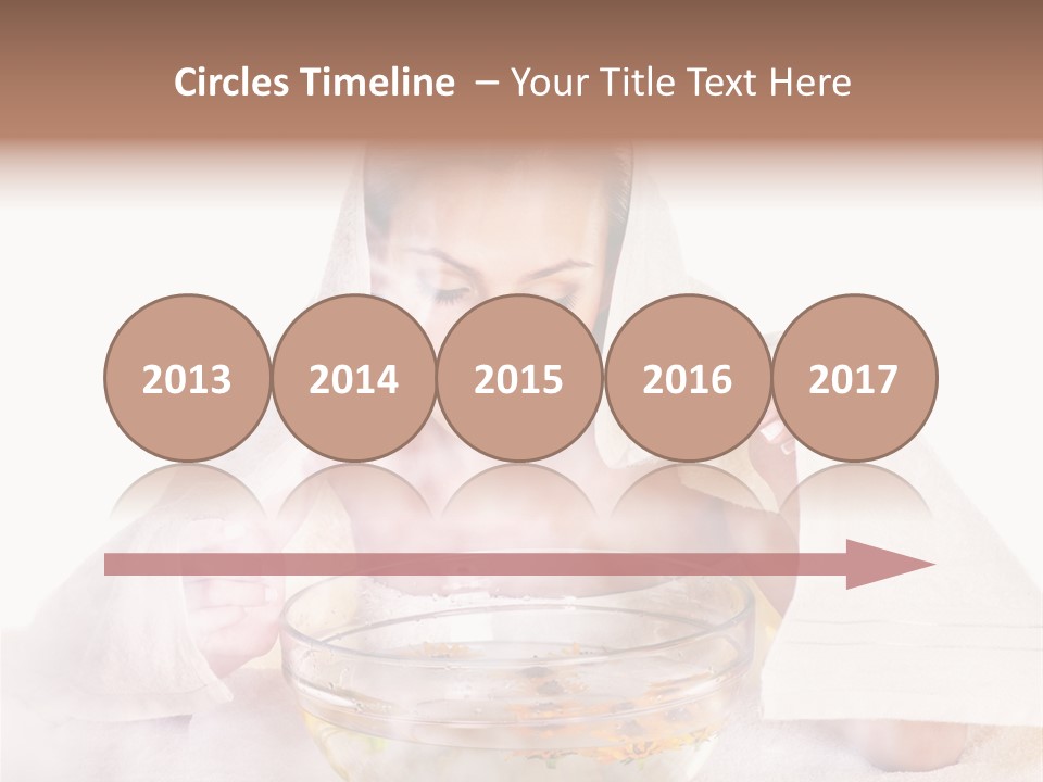 Body Facial Steam Treatment Beauty PowerPoint Template