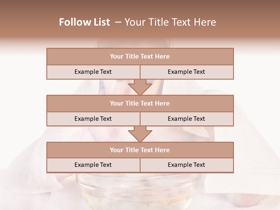 Body Facial Steam Treatment Beauty PowerPoint Template