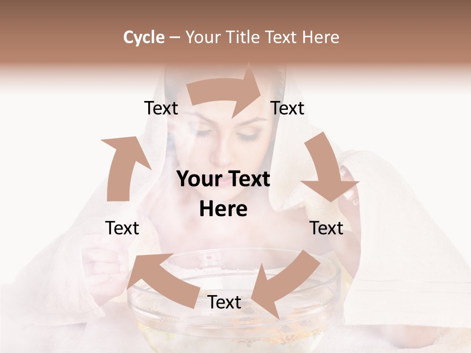 Body Facial Steam Treatment Beauty PowerPoint Template