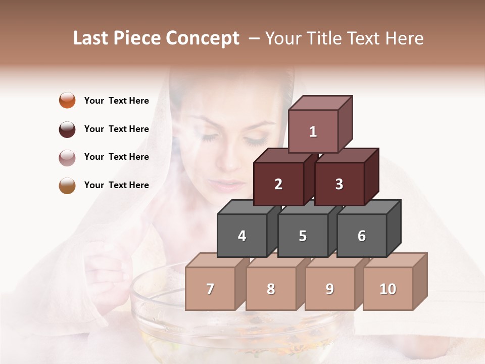 Body Facial Steam Treatment Beauty PowerPoint Template