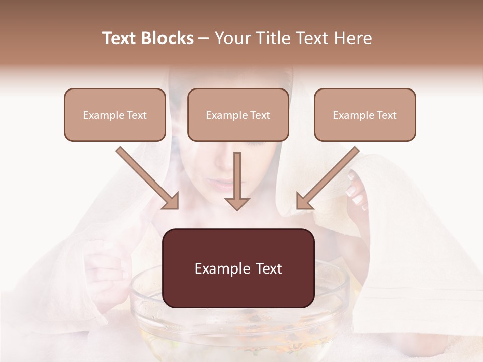 Body Facial Steam Treatment Beauty PowerPoint Template