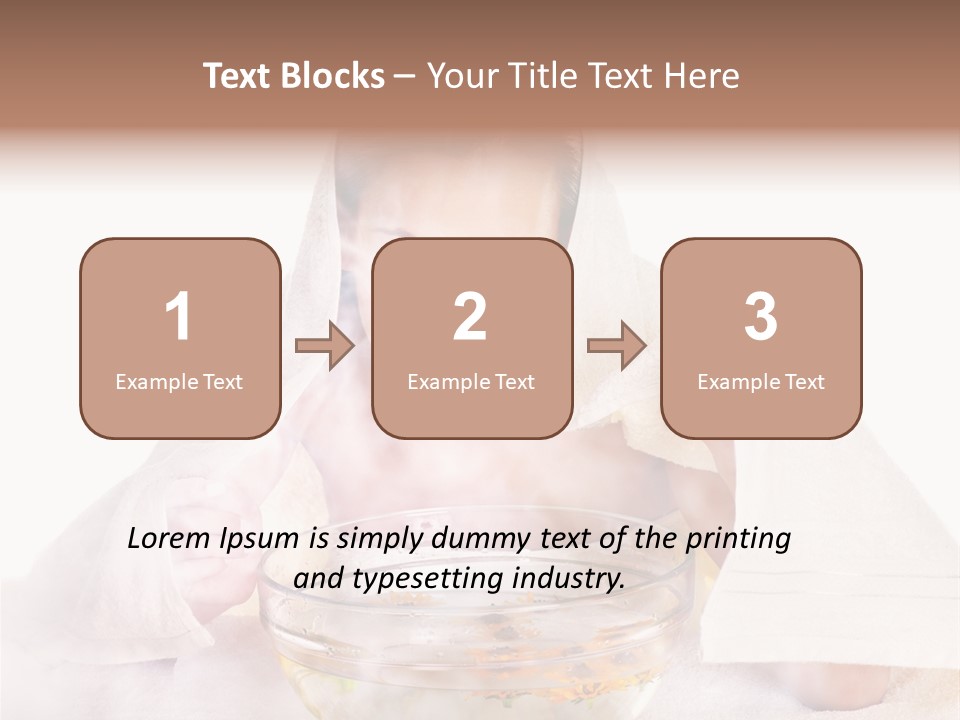 Body Facial Steam Treatment Beauty PowerPoint Template