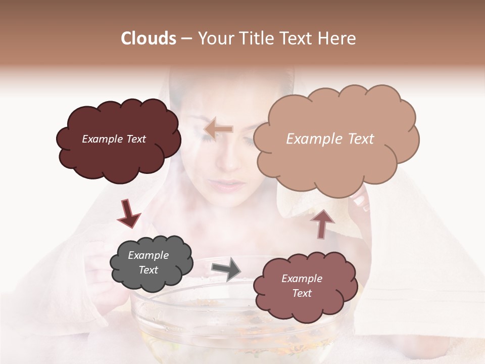 Body Facial Steam Treatment Beauty PowerPoint Template