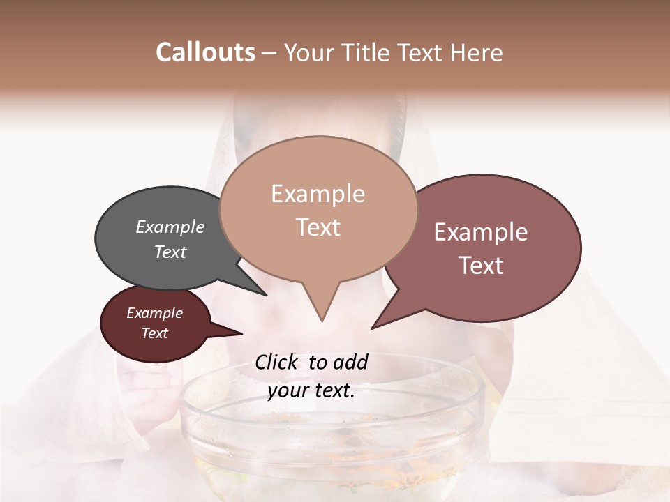 Body Facial Steam Treatment Beauty PowerPoint Template