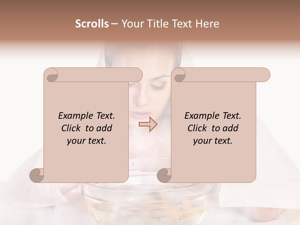 Body Facial Steam Treatment Beauty PowerPoint Template