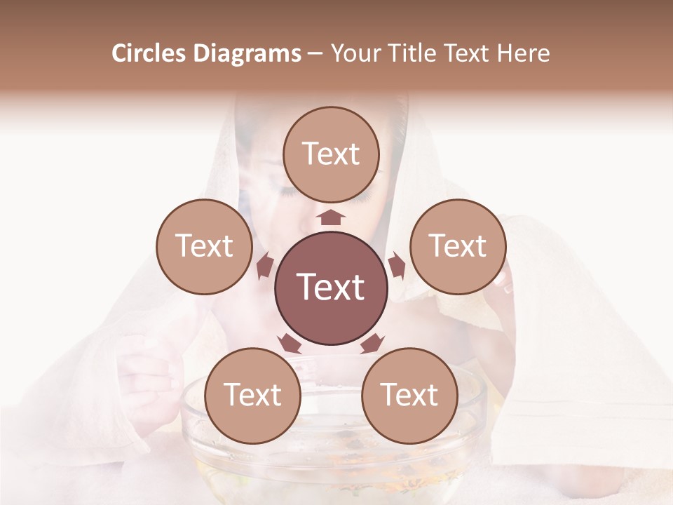 Body Facial Steam Treatment Beauty PowerPoint Template