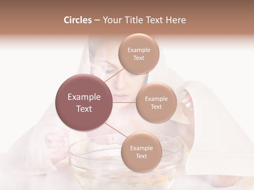 Body Facial Steam Treatment Beauty PowerPoint Template
