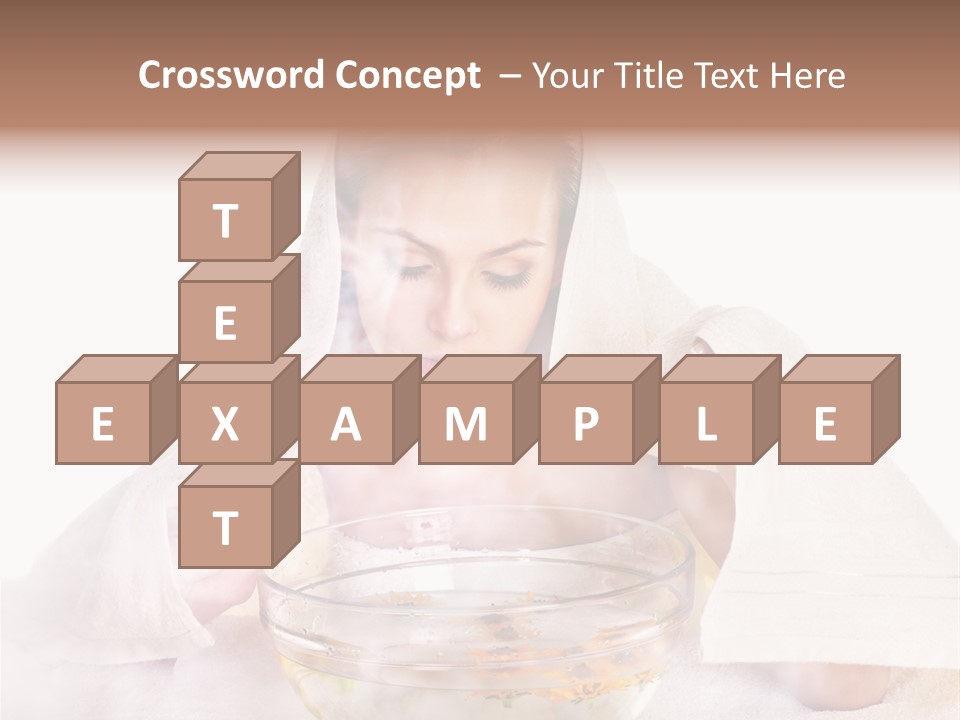 Body Facial Steam Treatment Beauty PowerPoint Template