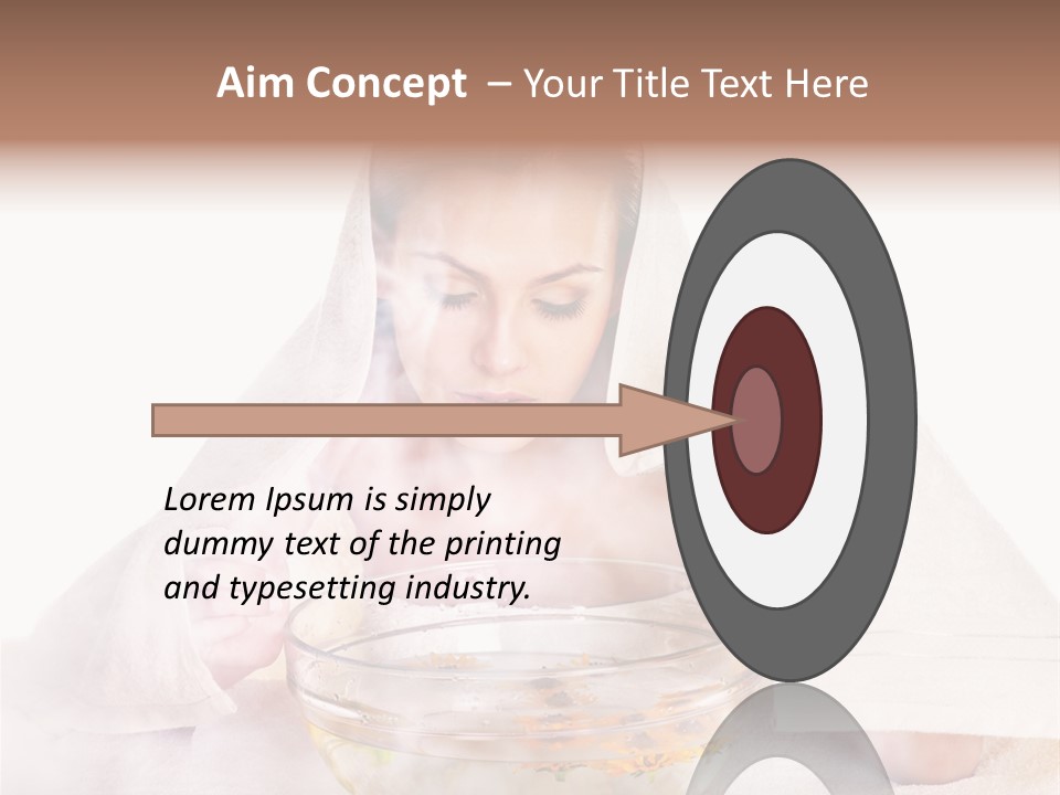 Body Facial Steam Treatment Beauty PowerPoint Template