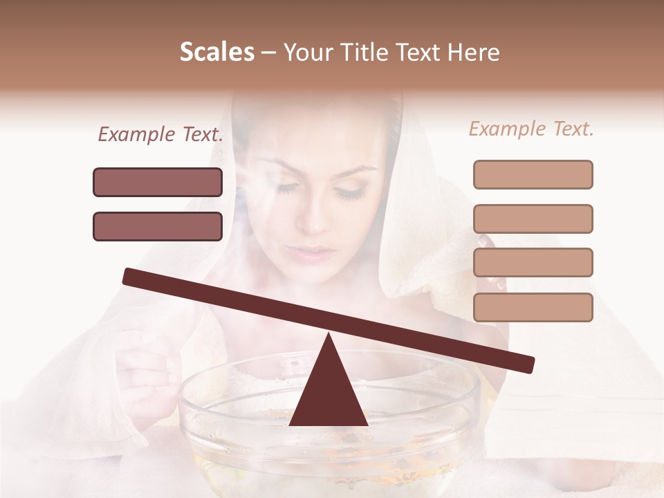 Body Facial Steam Treatment Beauty PowerPoint Template