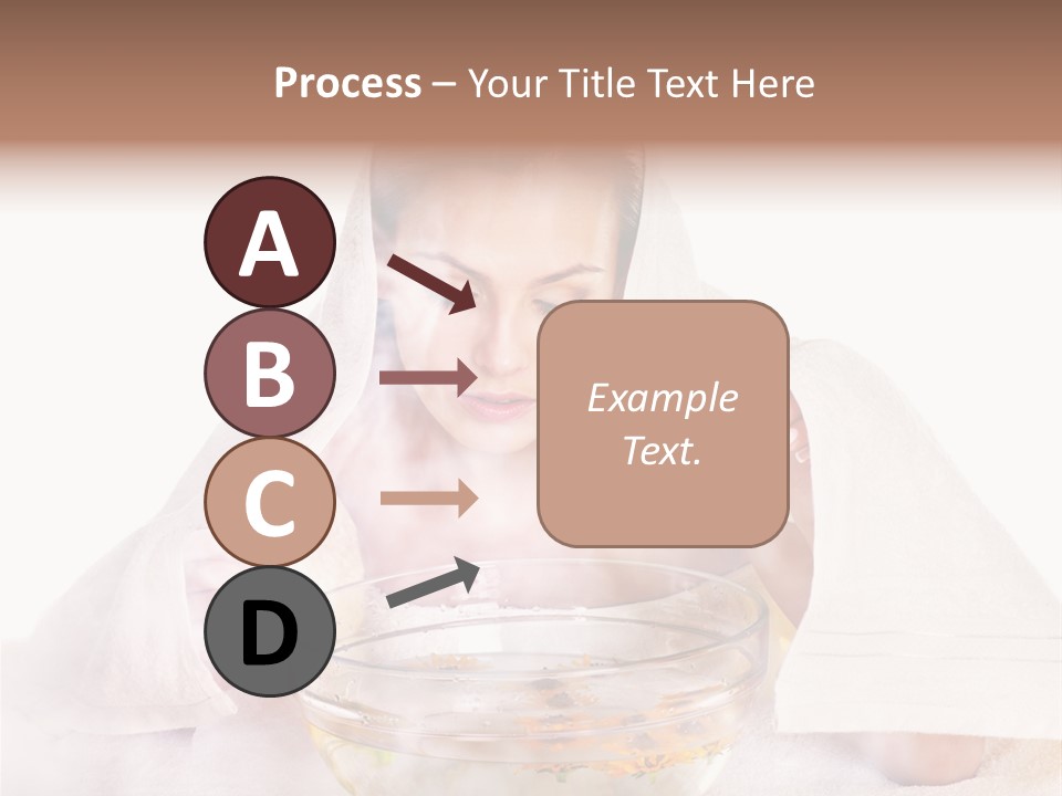 Body Facial Steam Treatment Beauty PowerPoint Template