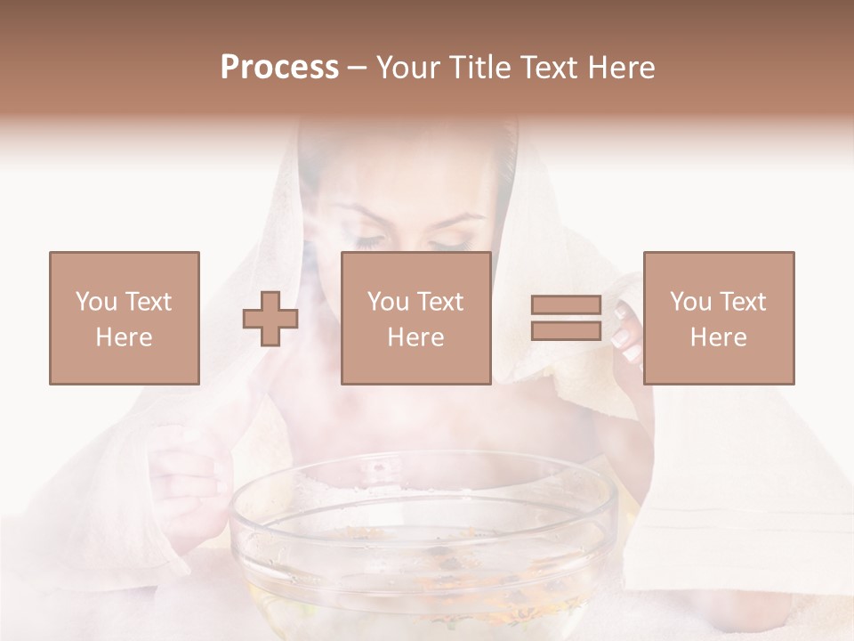 Body Facial Steam Treatment Beauty PowerPoint Template