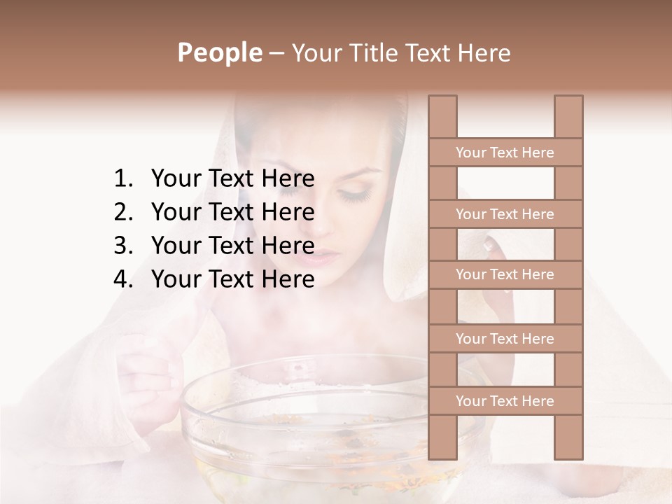 Body Facial Steam Treatment Beauty PowerPoint Template