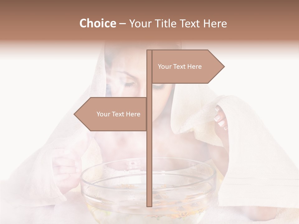 Body Facial Steam Treatment Beauty PowerPoint Template