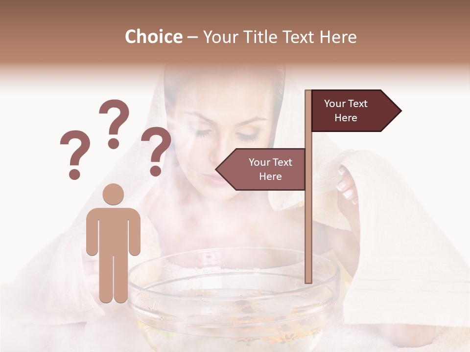 Body Facial Steam Treatment Beauty PowerPoint Template