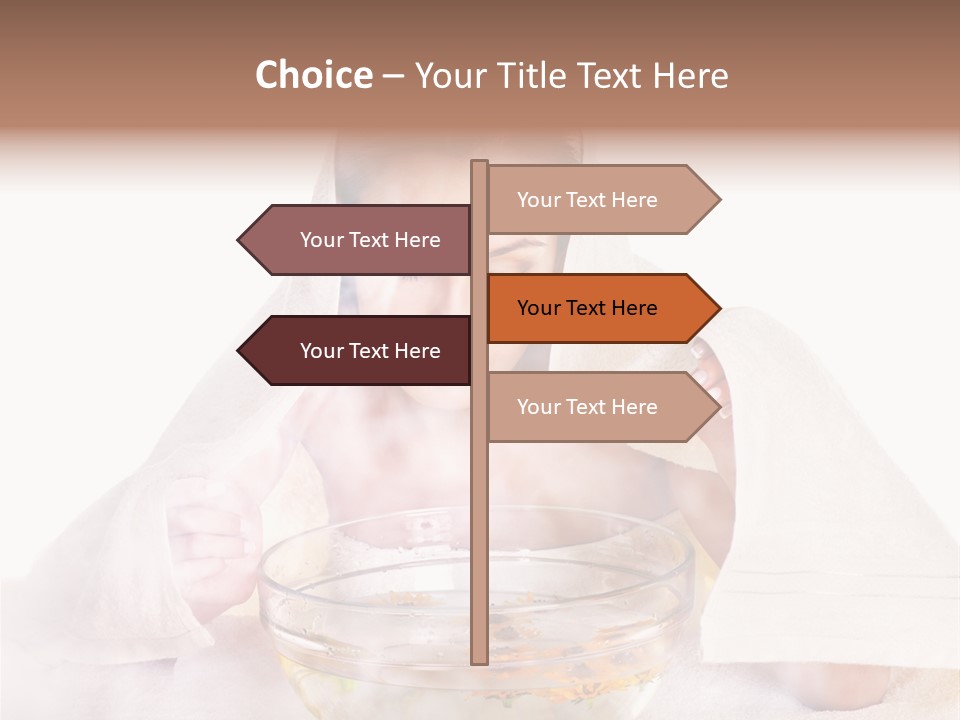 Body Facial Steam Treatment Beauty PowerPoint Template
