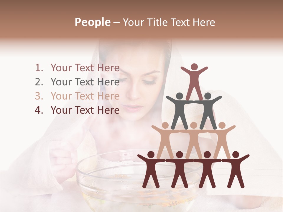Body Facial Steam Treatment Beauty PowerPoint Template