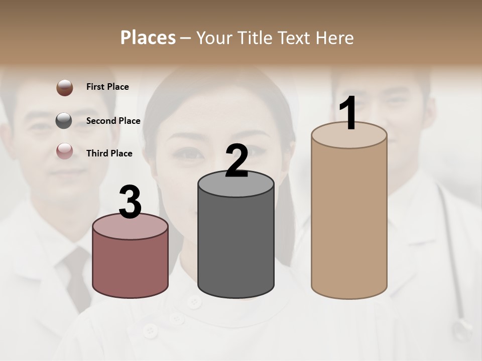 Portrait Stethoscope Scrubs PowerPoint Template