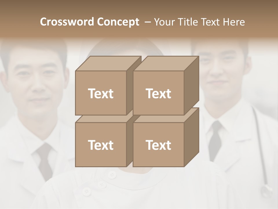 Portrait Stethoscope Scrubs PowerPoint Template