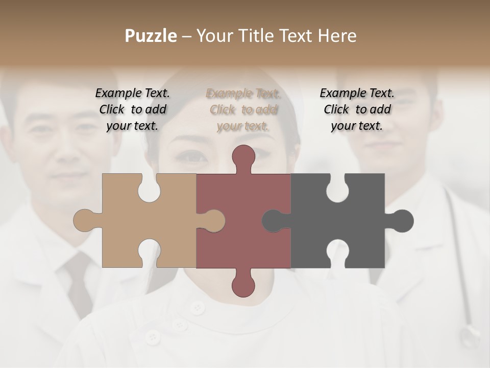 Portrait Stethoscope Scrubs PowerPoint Template