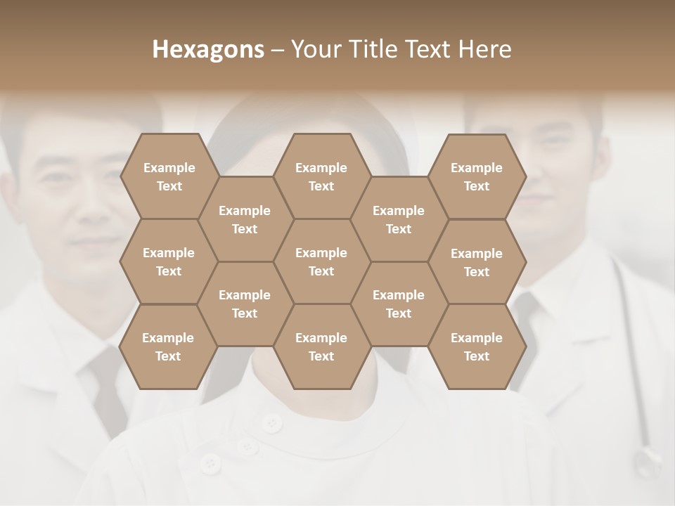 Portrait Stethoscope Scrubs PowerPoint Template