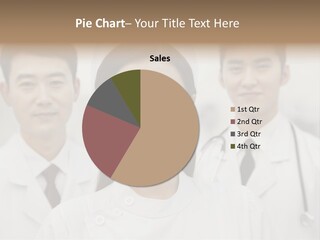 Portrait Stethoscope Scrubs PowerPoint Template