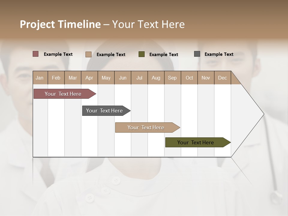 Portrait Stethoscope Scrubs PowerPoint Template