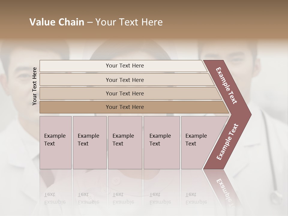 Portrait Stethoscope Scrubs PowerPoint Template