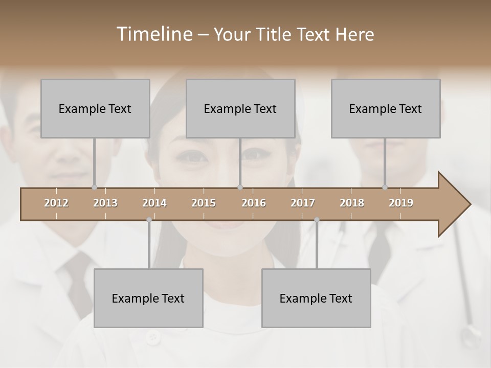 Portrait Stethoscope Scrubs PowerPoint Template