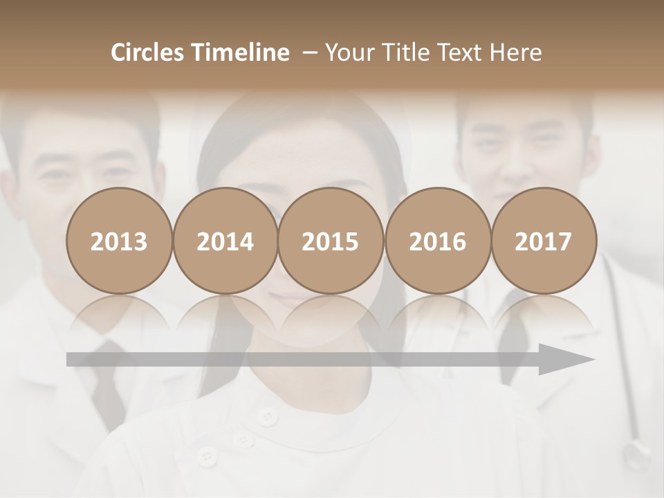 Portrait Stethoscope Scrubs PowerPoint Template