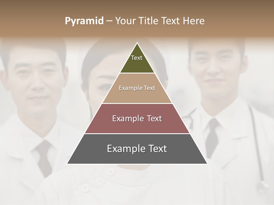 Portrait Stethoscope Scrubs PowerPoint Template