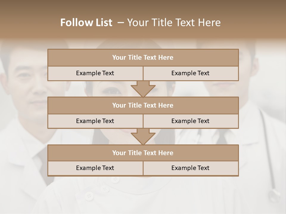 Portrait Stethoscope Scrubs PowerPoint Template
