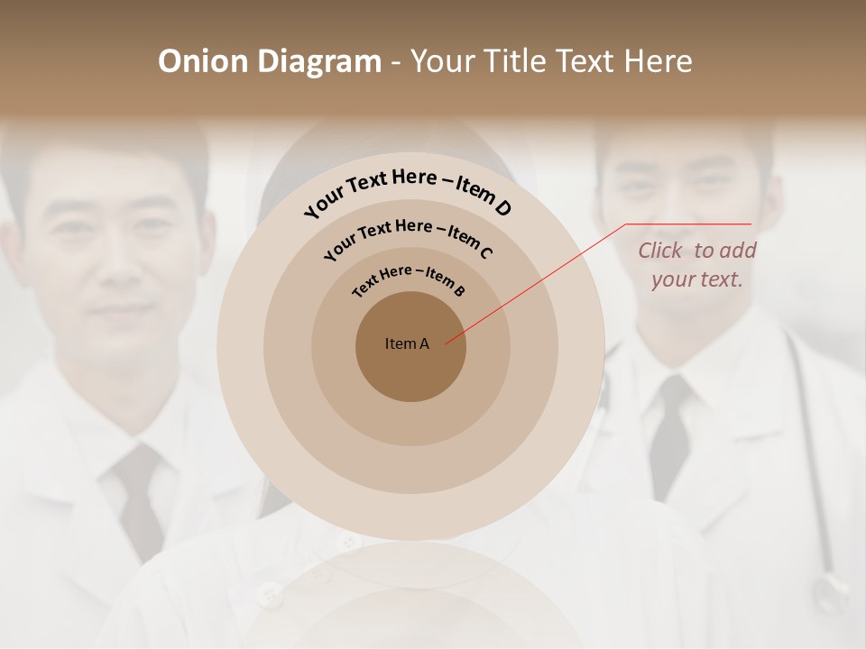Portrait Stethoscope Scrubs PowerPoint Template
