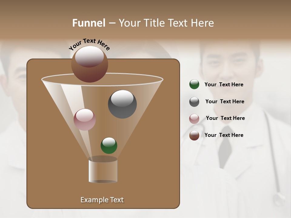 Portrait Stethoscope Scrubs PowerPoint Template