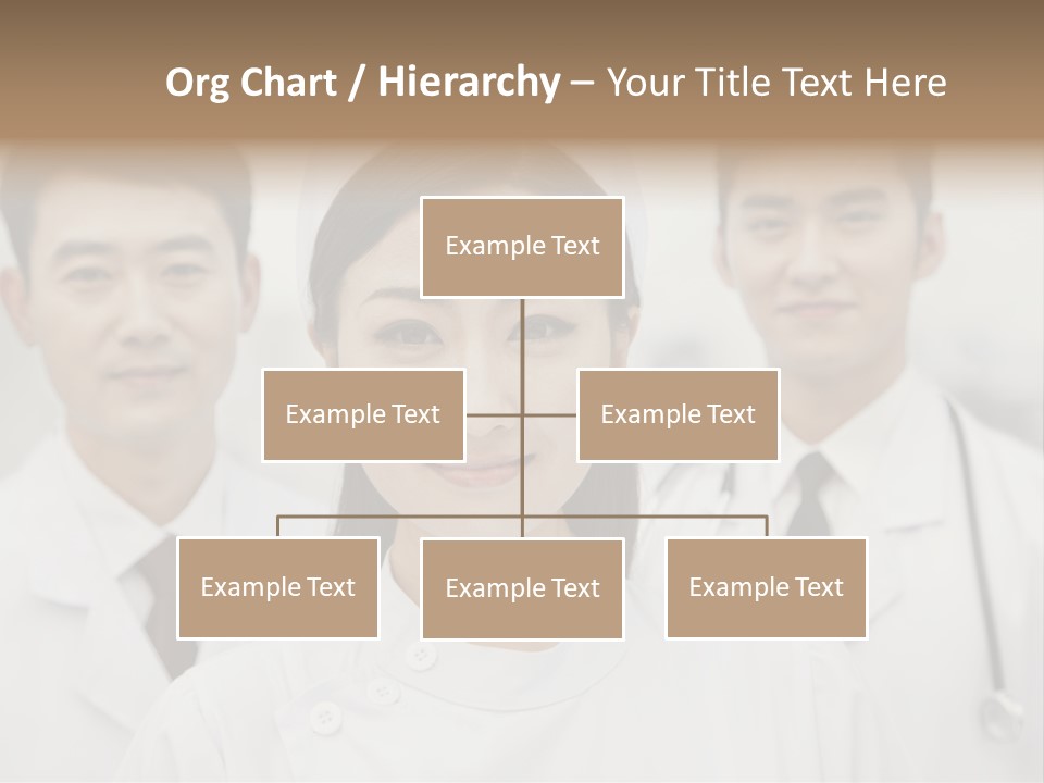 Portrait Stethoscope Scrubs PowerPoint Template
