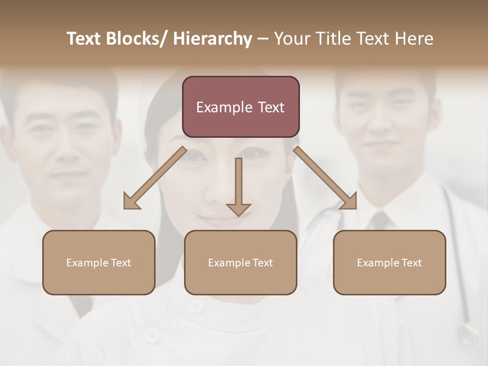 Portrait Stethoscope Scrubs PowerPoint Template