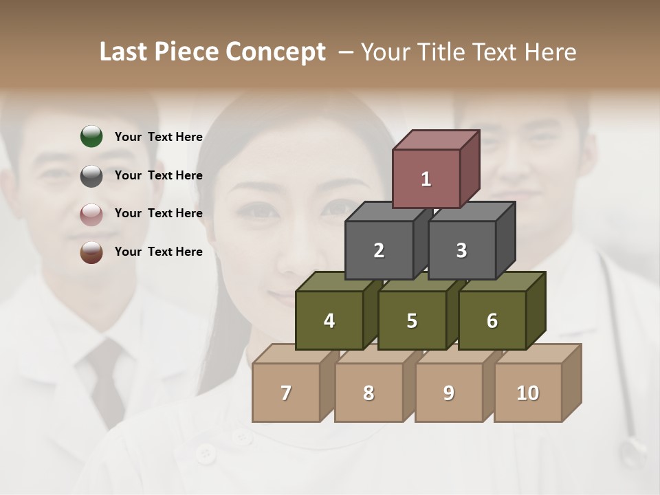 Portrait Stethoscope Scrubs PowerPoint Template