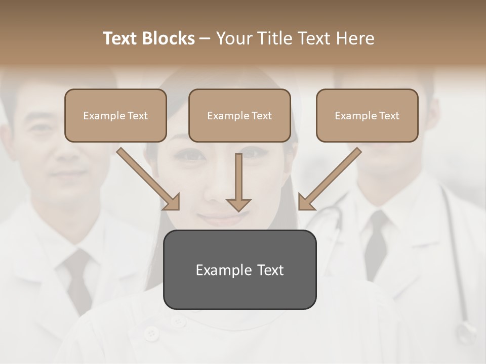 Portrait Stethoscope Scrubs PowerPoint Template