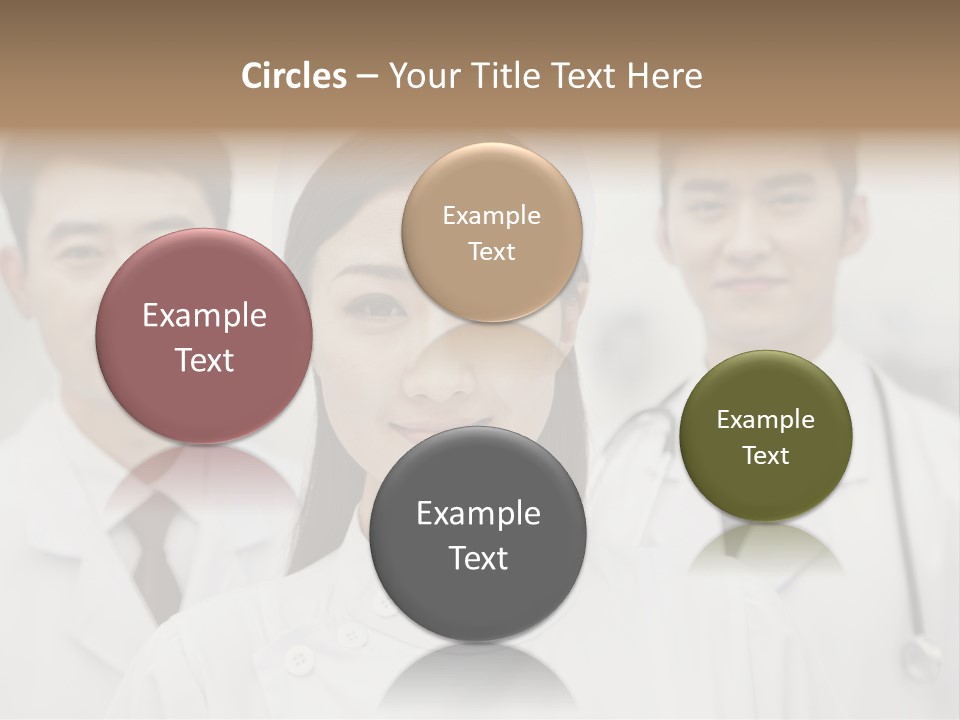 Portrait Stethoscope Scrubs PowerPoint Template