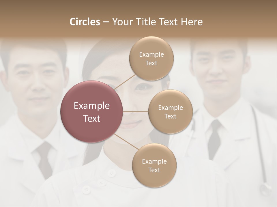 Portrait Stethoscope Scrubs PowerPoint Template