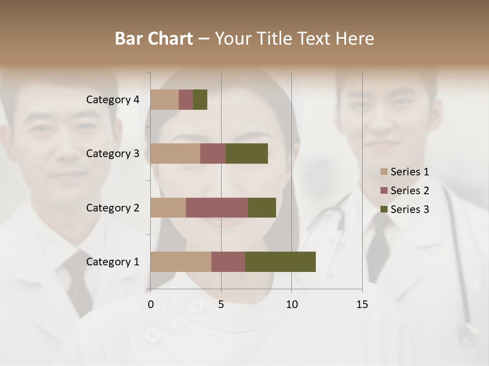 Portrait Stethoscope Scrubs PowerPoint Template