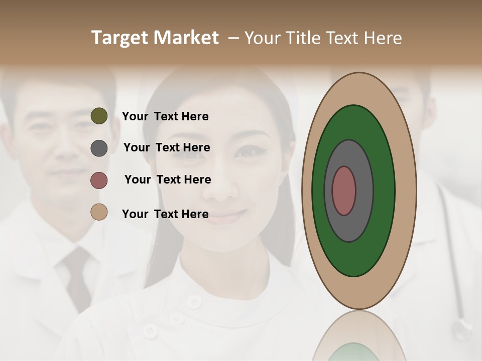 Portrait Stethoscope Scrubs PowerPoint Template