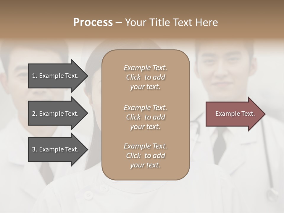 Portrait Stethoscope Scrubs PowerPoint Template