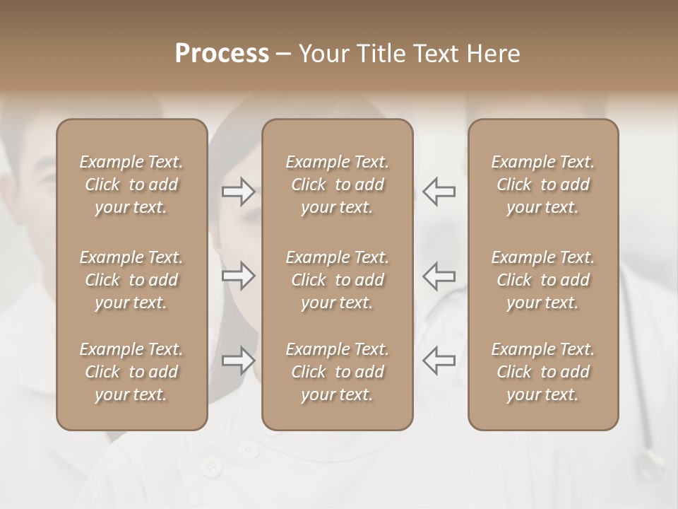 Portrait Stethoscope Scrubs PowerPoint Template