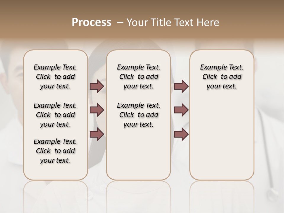 Portrait Stethoscope Scrubs PowerPoint Template