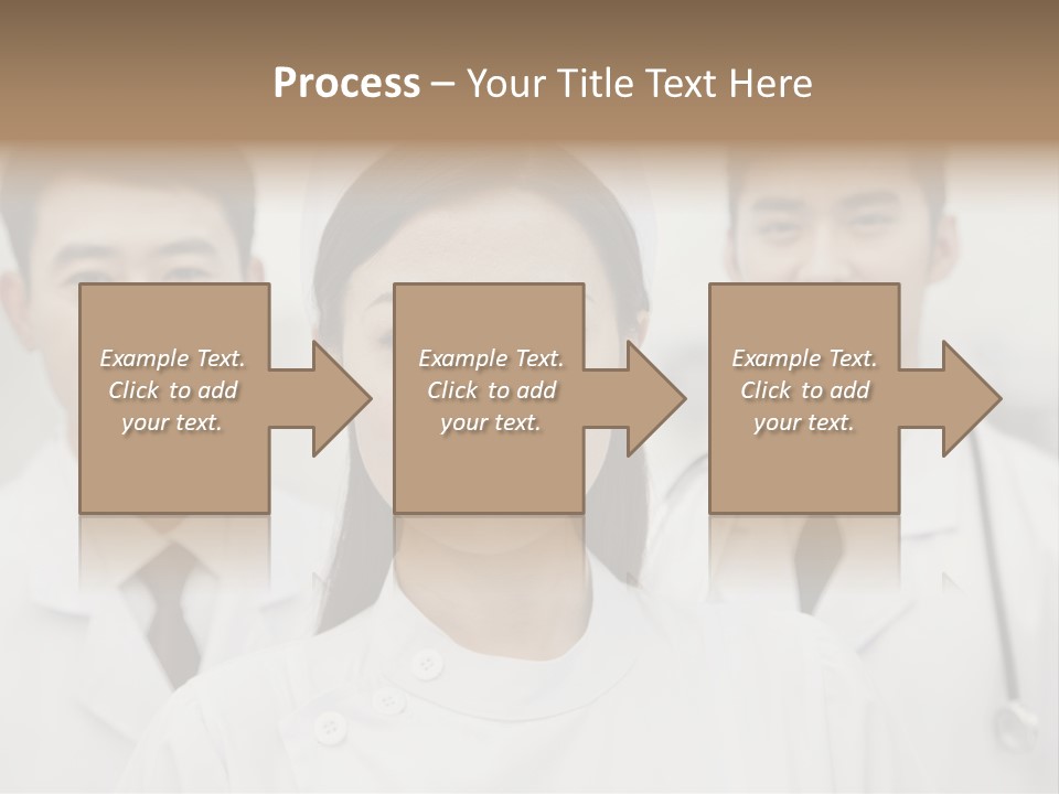 Portrait Stethoscope Scrubs PowerPoint Template