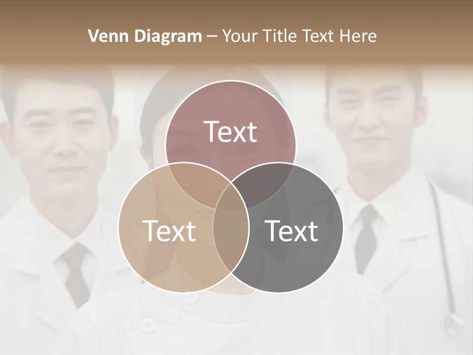 Portrait Stethoscope Scrubs PowerPoint Template